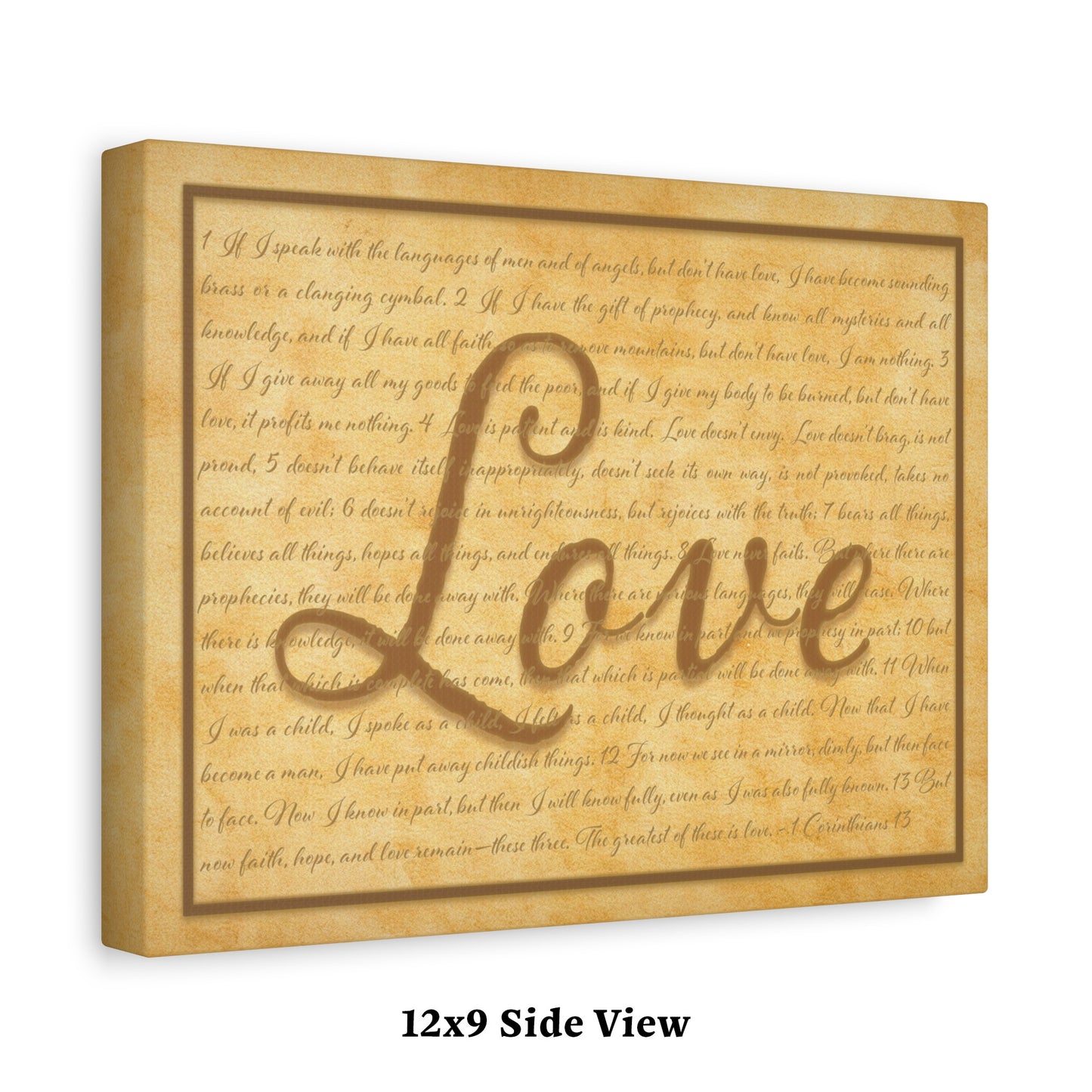 1 Corinthians 13 Love Canvas Wall Art