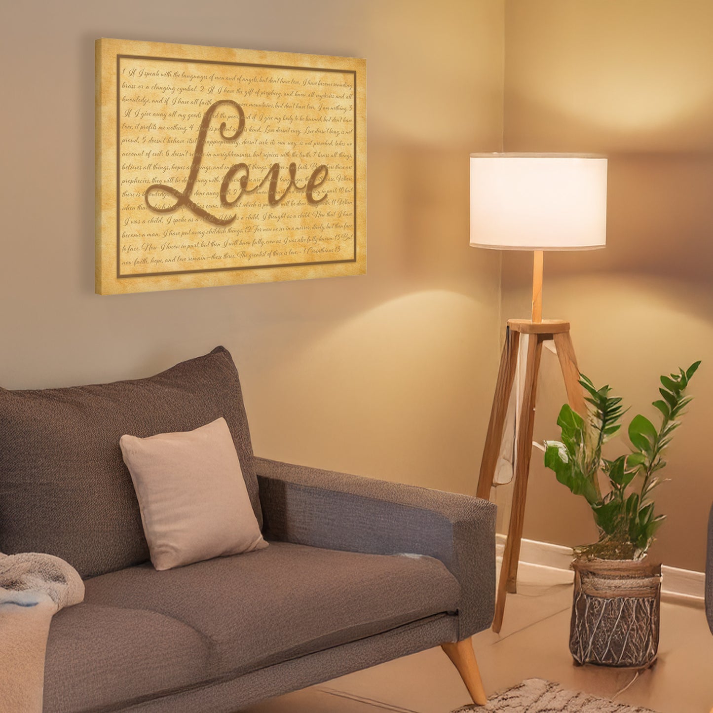 1 Corinthians 13 Love Canvas Wall Art