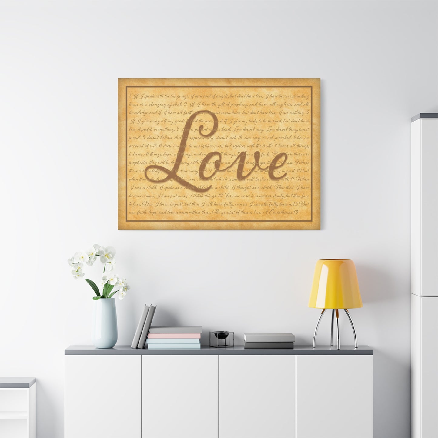 1 Corinthians 13 Love Canvas Wall Art