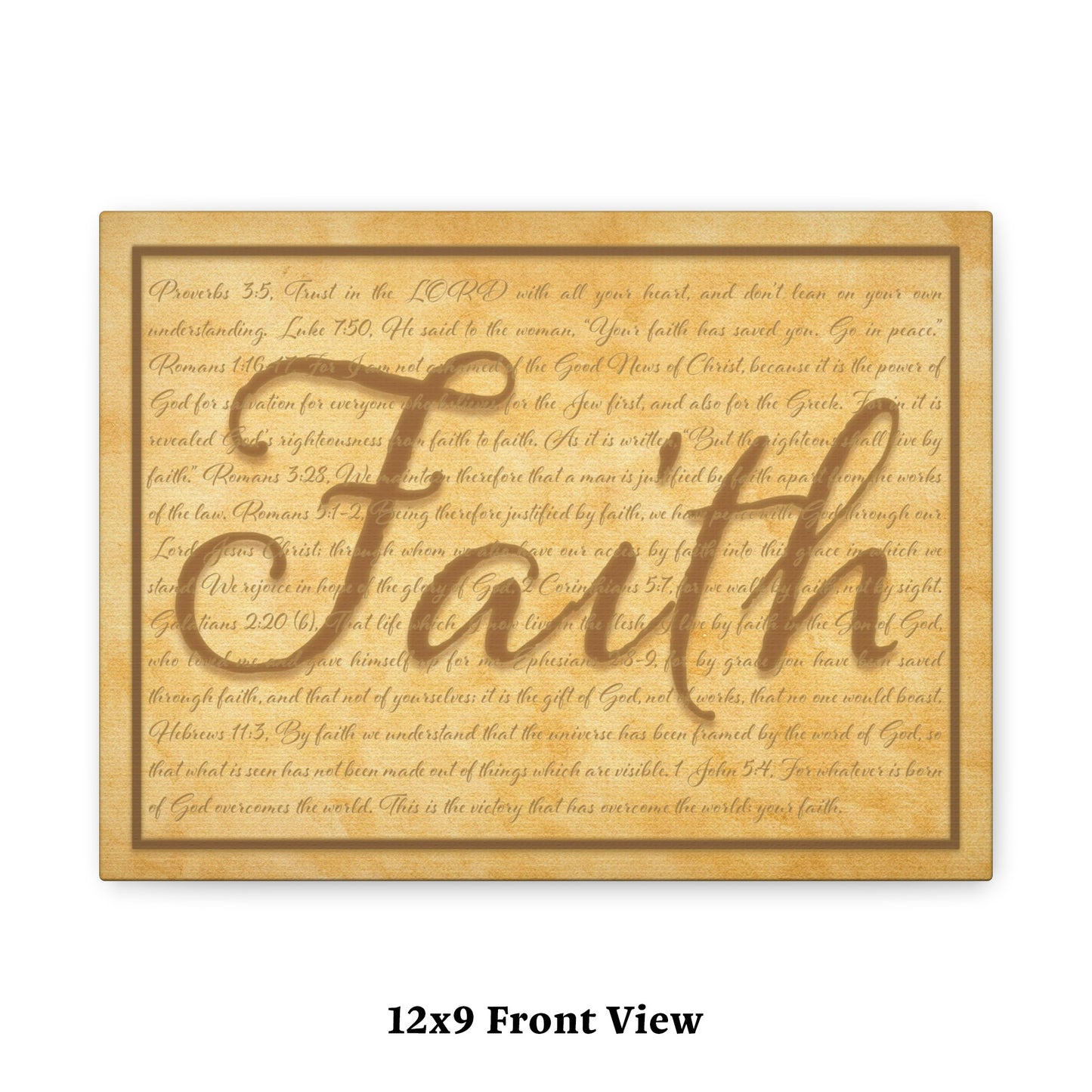 Faith Scriptures Canvas Wall Art