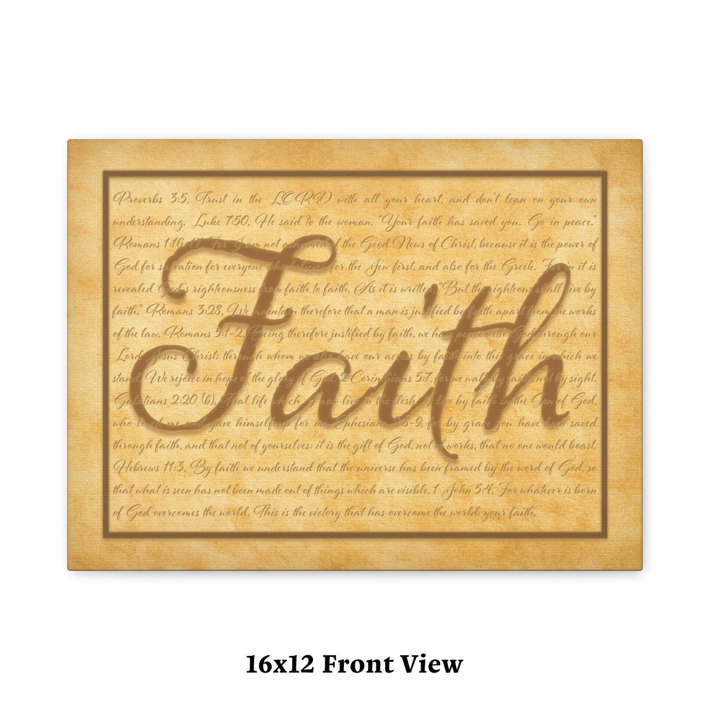 Faith Scriptures Canvas Wall Art